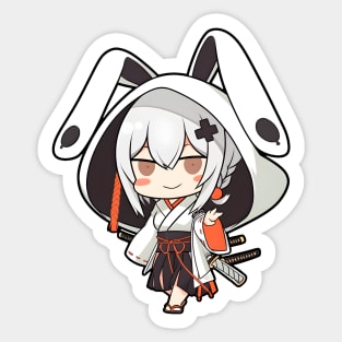 Ninja Bunny Sticker